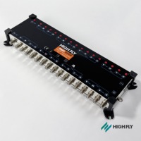 Penguat Sinyal Satelit Highfly 17X17 dengan Rentang Frekuensi 47-800/950-2150MHz 93dBV Terr. Output SAT 87dBV