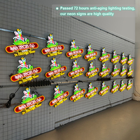 Enseigne néon LED personnalisée pour vitrine de magasin, publicité commerciale