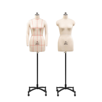 Buste Mannequin Couture Mi-Corps Adulte en Gros avec Support et Design Réglable pour Présenter des Styles de Mode Féminins