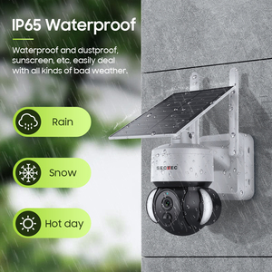 Camera An Ninh Mạng SECTEC, Camera Giám Sát Mini Năng Lượng Mặt Trời, Ngoài Trời, Wifi Di Động, Không Dây - Product Image 5