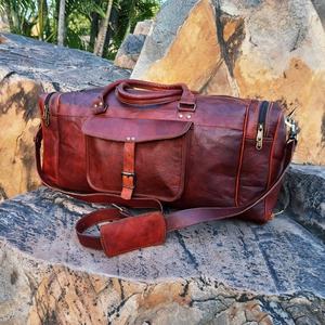 กระเป๋าเดินทางออกกำลังกายหนังวัวสำหรับใส่ไปยิมกระเป๋าถือมีสไตล์ KAS-0050สำหรับเล่นกีฬาและการเดินทาง - Product Image 2