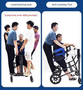 एंटी-फॉल ऊंचाई समायोज्य बुजुर्ग गतिशीलता प्रशिक्षण वॉकर प्रशिक्षण वॉकर सहायता स्टैंड-अप गाट-अप गाट - Product Image 4