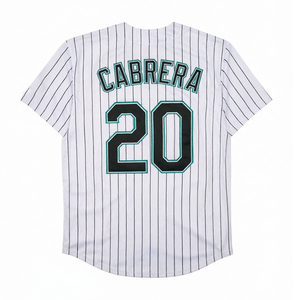 Maillots de baseball vintage pour hommes, style cousu, 8 Andre Dawson, 20 Miguel Cabrera, 35 Dontrelle Willis, tailles S-3XL - Product Image 2