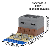 NUEVO Bloques de Construcción Militares de la Segunda Guerra Mundial, Búnkeres de las Tierras Altas, Torre de Vigilancia, Modelo de Acción para Armar, Regalo para Niños, MOC5075
