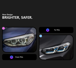 Faros LED Blancos Fríos de 36W 12V 6000K 6000 lm para X3 G01 G08 XDrive25i/XDrive30i 2018-2021, Actualización 2022 - Product Image 4