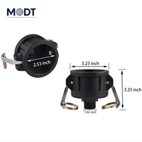 Raccords Camlock MDT en acier PP zingué classe PN8, raccord rapide haute pression pour tube poly, 1/2" à 2"