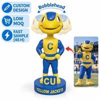 Figurine personnalisée en résine de mascotte bobblehead pour la prévention des incendies, la sécurité publique, les campagnes éducatives et de sensibilisation en milieu de parc
