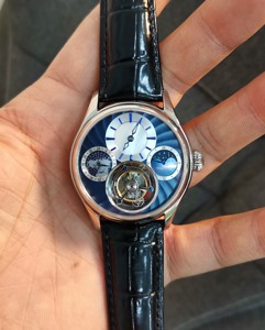 Montre mécanique de luxe pour hommes, squelette, tourbillon, bracelet en cuir véritable, verre saphir, design original - Product Image 5