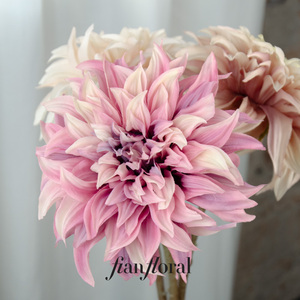 FONG IAN - Flores de Dalia Artificiales de Tacto Real de 62 cm, Flores de Seda Hechas a Mano, Flores Artificiales Realistas de una Sola Cabeza, Decoración para el Hogar - Product Image 5