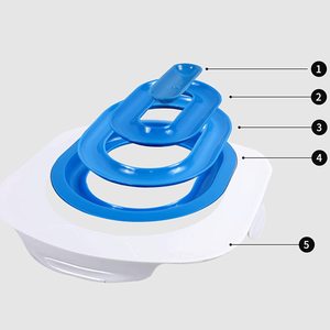 Siège d'apprentissage de la propreté pour chat, taille unique, en plastique ABS, design ouvert, pour chats - Product Image 3