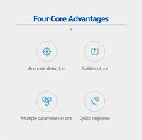 Lorawan moniteur de qualité de l'air intérieur sans fil Wifi RS485 CO2 PM2.5 HCHO capteur d'humidité de la température