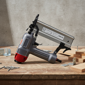 Cloueur pneumatique anti-blocage F50 Brad Nailer F50 2-en-1, cloueur et <span class=keywords><strong>agrafeuse</strong></span> pneumatique 18GA 2 pouces, outil pneumatique <span class=keywords><strong>pour</strong></span> le rembourrage et le <span class=keywords><strong>lambris</strong></span> - Product Image 1