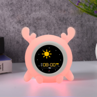 Émoticônes personnalisables Entraîneur de sommeil pour la rentrée scolaire des enfants Entraîneur de réveil pour étudiants avec veilleuse Sound Machine