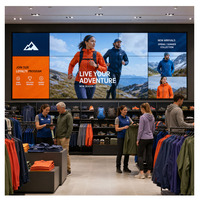 Écran mural vidéo LCD 55 pouces OEM ODM Full HD à cadre ultra-fin, idéal pour les centres immobiliers – Vente directe usine