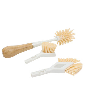Ensemble de brosses à tasses à long manche avec poils en bambou pour biberons, bouilloires, tasses à eau, pots, nettoyage domestique - Product Image 1