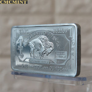 ขายโลหะโลหะผสมสังกะสีท้าทายเหรียญ1ออนซ์999สังกะสีบัฟฟาโลบาร์ - Product Image 2