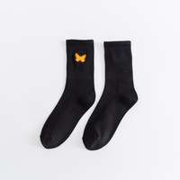 100% coton papillon business femmes d'équipage joyeux drôle fou chaussettes colorées pour dames filles