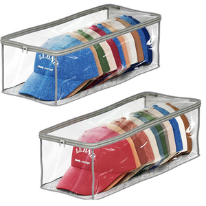 Tas Penyimpanan Topi Baseball Transparan, Muat hingga 24 Topi, Organizer Topi Baseball untuk Lemari, Dapat Dilipat - Product Image 5