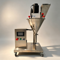 Machine de remplissage semi-automatique à vis sans fin LT-690 pour poudres (café, lait, farine, épices, assaisonnements, cosmétiques) avec écran tactile