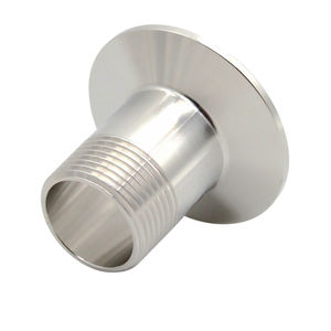 Raccordo Sanitario Zorro/Sellena <span class=keywords><strong>SS</strong></span> 304 con Testa Esagonale Filettata Maschio, Adattatore Tri-Clamp DN15-50 da 1/4" a 2" - Product Image 3