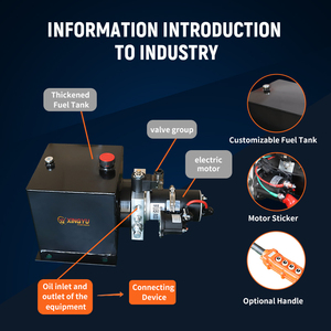Plataforma elevadora para camiones, rampa de acoplamiento para portón trasero, mecanismo de elevación para montacargas, unidad de potencia hidráulica unidireccional, paquete de potencia hidráulica - Product Image 4