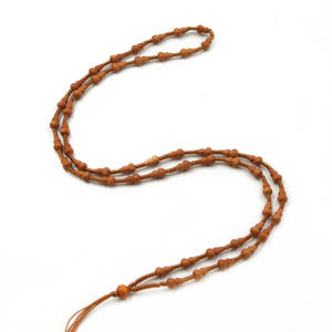 재고 천연 다크 브라운 라운드 6mm 99 비즈 미스바하 이슬람 쿠카 너트 Tasbih 나무기도 묵주 - Product Image 5