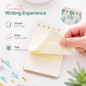 Mini Spiral Notebook 100 Days <strong>Project</strong> <strong>Planner</strong> 4 Cactus Designs Portable 7x11cm Lined Pages Bulk Order Wholesale - Product Image 3