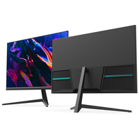Monitor de ordenador de 27 pulgadas, pantalla LED fina de 1080P, 75Hz, frecuencia de actualización con VGA y Audio incorporado, altavoz VESA Compatible
