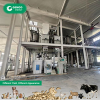 Nouvelle ligne complète de production de granulés d'aliments pour animaux en acier inoxydable à alimentation automatique, haute capacité, haute sécurité, personnalisable