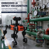 Robot d'inspection thermique infrarouge intelligent, étanche IP66, robot de patrouille de sous-stations avec caméra PTZ 360°