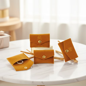 <b>Mini</b> Luxury High Jewelry <b>Bag</b> Velvet Suede Microfiber Packaging <b>Bag</b> 7*5cm Multifunctional Microfiber Travel Roll - Product Image 3