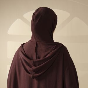 Dubai kadın katı şık kap jilabaabaya müslüman elbise tek parça tam boy namaz Robe genel başörtüsü kapşonlu Abaya elbise - Product Image 5