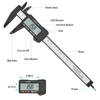 150mm Electronic Digital Caliper Dial Vernier Caliper Gauge Micrometer Measuring Tool Digital Ruler Measuring Tool
