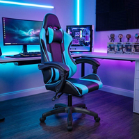 Chaise de jeu ergonomique à prix d'usine avec accoudoirs articulés, inclinable à 135 degrés, en cuir, pour bureau et gaming, pour le marché brésilien
