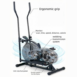 WUWIND Cyclette Ellittica a Doppia Azione in Acciaio Ecologica per Uso Domestico W-FB250 per Allenamento Cardio - Product Image 2