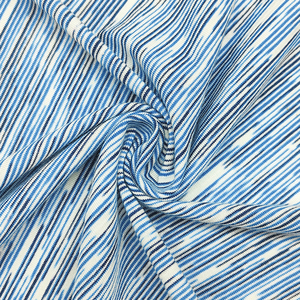 Китайский поставщик, хлопчатобумажная Полиэстеровая ткань для футболок, на заказ, окрашенная трикотажная ткань для продажи/ - Product Image 2