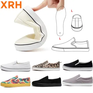 Sapatos de fábrica chinesas femininos, estilo casual, 2023 barato, com bolinhas, sola de borracha, slip on, liso, para mulheres