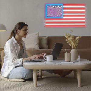 Drapeau américain, enseignes néon LED à intensité variable, alimentées par USB, lumière d'ambiance, décoration de vitrine, lumière indicatrice de rue, personnalisable 5V - Product Image 3