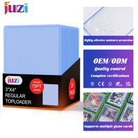 JUZI En gros Protège-cartes en PVC format standard 75pt Top Loaders pour cartes Pokémon, de collection, de baseball, de sport et TCG