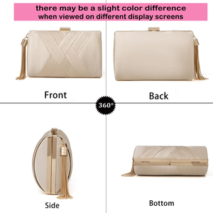 Bolso de Mano Elegante y Clásico para Eventos Nocturnos, Ligero y con Opción de Llevar al Hombro, Ideal para Fiestas y Bodas - Product Image 5