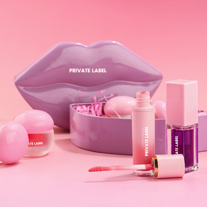 Juego de maquillaje de 5 piezas, brillo de labios, delineador, aceite, exfoliante y máscara, regalo de vacaciones para novia, hermosos juegos de labios de maquillaje - Product Image 1