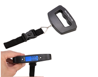 Balance numérique portable 50 kg avec écran LED pour bagages, pèse-valise électronique portatif, balance de voyage en plastique à piles