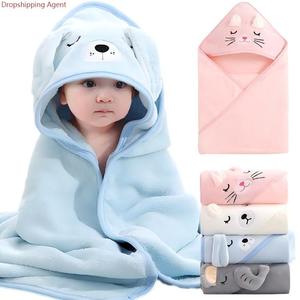 Dropshipping Shopify Fulfillment Products 2025 Portable Cartoon Animal Soft Baby Toddler Baño Toalla con capucha Manta - Product Image 1