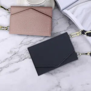 Japonés medio paquete espalda desmontable tarjetero funda para teléfono móvil espejo de maquillaje funda protectora para teléfono móvil