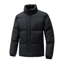 Veste d'hiver épaisse en polyester pour homme et femme, taille plus, col montant, fermeture éclair, style couple