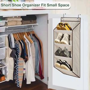 Over Door <b>Shoe</b> <b>Rack</b> 172cm 30cm Hanging Multi Layer Foldable Wall Mounted <b>Storage</b> Organizer for Sneakers High Heels Dormitory Use - Product Image 5