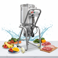 Gouden Leveranciers 32L RVS Zware Industriële Blender Koperen Motor voor Kokos Hummus Ui Noten Zaden Kruiden Voedsel