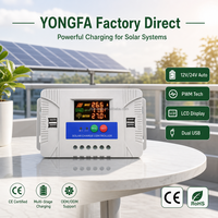 Yong Fa SY-T2-20A 20A 12V 24V Fabrikpreis PWM Solar-Laderegler mit LCD-Display