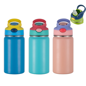 Lovely Male and Female Student Couples Custom Logo 12oz Stainless Steel Vacuum Camping Water <b>Bottles</b> - Product Image 1