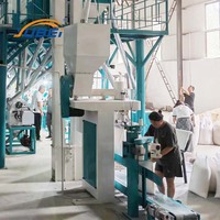 Machine à balance automatique 10-25kg 50kg pour l'emballage et la couture de scellage de farine de riz, de blé et de maïs pour les sacs en plastique et en papier alimentaires